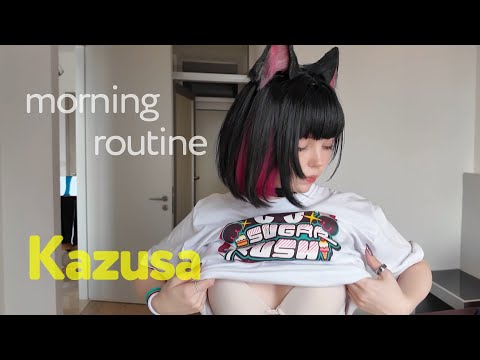 Morning routine with Kazusa l Blue archive cosplay