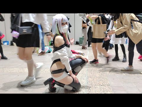 【CWT62 Cosplay】美艳俏丽的露西(动画«电驭叛客:边缘行者»角色)-2022.12.10台北世界贸易中心一馆