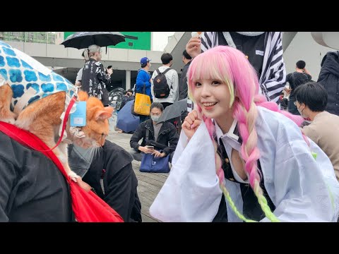 【FF40 Cosplay】可爱喵喵版的恋柱(动漫«鬼灭之刃»角色/CN:苡露Norika)-2023.2.5台北花博公园争艳馆户外广场