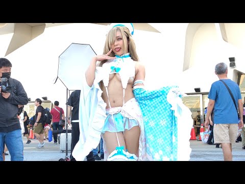 【FF43 Cosplay】可爱又妖媚的性感小魔女💕(CN:鹤葵Tsuru /游戏«蔚蓝档案»角色•一之濑明日奈)-2024.8.23-台北花博公园争艳馆户外广场