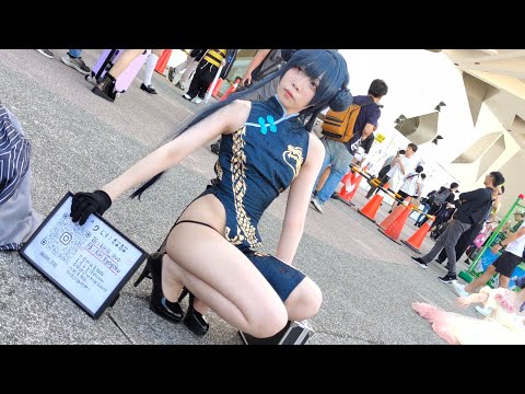 【FF43 Cosplay】就是喜欢你那雪白娇嫩的萌样~💕☺️(CN:猫猫 /游戏«蔚蓝档案»角色•龙华妃姬)-2024.8.23-台北花博公园争艳馆户外广场